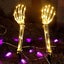 2 Pcs Skeleton Arm Lawn Lamp Halloween Decor Lights Solar Powered Yard Props Carousel 3