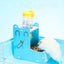 2 In 1 Hamster Hanging Water Bottle Pet Auto Dispenser With Base blue Carousel 3
