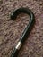 Antique Silver Collared Brass Tipped Walking Stick 91.5cm Carousel 3