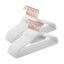 Velvet Coat Hangers - White & Rose Gold (Set of 50) Carousel 1