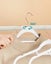 Velvet Coat Hangers - White & Rose Gold (Set of 50) Carousel 7