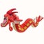 Large Blue And Red Cartoon Dinosaur Plush Doll Toy Carousel 3