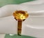 9ct gold citrine ring 3.7 grams . Carousel 2