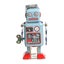 Vintage Mechanical Clockwork Wind Up Walking Robot Tin Toy Kids Gift Collection Carousel 1