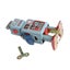 Vintage Mechanical Clockwork Wind Up Walking Robot Tin Toy Kids Gift Collection Carousel 2