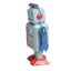 Vintage Mechanical Clockwork Wind Up Walking Robot Tin Toy Kids Gift Collection Carousel 3
