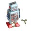 Vintage Mechanical Clockwork Wind Up Walking Robot Tin Toy Kids Gift Collection Carousel 4