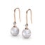 Rose-Gold Earrings with Austrian crystals and Pearls "Lorraine" Carousel 1