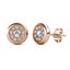 Rose-Gold Crystals Stud Earrings "Avery" Carousel 5
