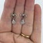 18K White-gold Koru Crystal Heart Earrings "Hailey" Carousel 3