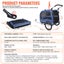 Pet Bicycle Trailer & Stroller Dog Cat Bike Carrier 45 kg Water Resistant Carousel 8