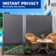 Retractable Side Awning Privacy Screen Shade 2MX6M- Dark Grey Carousel 9