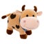 Plush Toy 28cm/11.02in Love Patterned Cow Doll Color Calf Plush Toythe Color Of Carousel 1