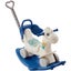 New 4 in 1 Rocking Horse for Toddlers 1-3 Years Ride on Toy with Sound Blue Carousel 1