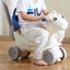 New 4 in 1 Rocking Horse for Toddlers 1-3 Years Ride on Toy with Sound Blue Carousel 8