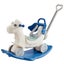 New 4 in 1 Rocking Horse for Toddlers 1-3 Years Ride on Toy with Sound Blue Carousel 11