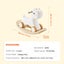 New 3 in 1 Rocking Horse for Toddlers 1-3 Years Ride on Toy with Board White Carousel 7