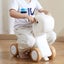 New 3 in 1 Rocking Horse for Toddlers 1-3 Years Ride on Toy with Board Red Carousel 8