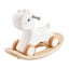 New 3 in 1 Rocking Horse for Toddlers 1-3 Years Ride on Toy with Board White Carousel 9