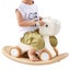 New 3 in 1 Rocking Horse for Toddlers 1-3 Years Ride on Toy with Board White Carousel 10