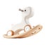 New 3 in 1 Rocking Horse for Toddlers 1-3 Years Ride on Toy with Board White Carousel 12