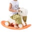 New 3 in 1 Rocking Horse for Toddlers 1-3 Years Ride on Toy with Board Red Carousel 9