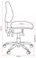 Buro Roma 3 Lever Mid Back Office Chair with Arm Rest, Green Fabric, Nylon Ba... Carousel 3