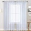 Transparent Curtains Living Room Rod Pocket Window Curtain Panels Bedroom Semi Carousel 1