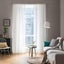 Transparent Curtains Living Room Rod Pocket Window Curtain Panels Bedroom Semi Carousel 3