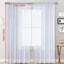 Transparent Curtains Living Room Rod Pocket Window Curtain Panels Bedroom Semi Carousel 4