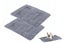 2Pcs Pet Blanket Self-Heating Bed Pad Cat Dog Self-Warming Cushion-Grey Carousel 1