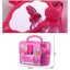 Hanging Bath Toy Holder, With Suction & Adhesive Hooks, 14"x20" Mesh Net Shower Carousel 3