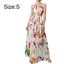 Womens Sleeveless Spaghetti Strap Beach Tropical Summer Ma x i Dress Floral pri Carousel 2