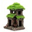 Aquarium Fish Tank Landscaping Flocking Shelter Tree Root Small House Rockery R Carousel 3