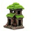 Aquarium Fish Tank Landscaping Flocking Shelter Tree Root Small House Rockery R Carousel 4