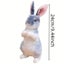 Rabbit Doll 9.45inch Cute Simulation Little Rabbit Plush Toy Little White Rabbi Carousel 2
