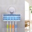 Suction Cup Toothbrush Holder Transparent With Cover Dustproof Washing Rack Too Carousel 3