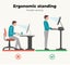 Levede Motorised Standing Desk Frame Only Single Motor Height Adjustable Carousel 2
