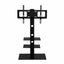 Artiss Floor Tv Stand Bracket Mount Swivel Height Adjustable 32 to 70 Inch Black Carousel 1