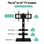 Artiss Floor Tv Stand Bracket Mount Swivel Height Adjustable 32 to 70 Inch Black Carousel 3