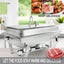 9L 3X3L Bain Marie Bow Buffet Food Warmer Pan Multi Stainless Steel Chafing Dish Carousel 3