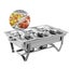 9L 3X3L Bain Marie Bow Buffet Food Warmer Pan Multi Stainless Steel Chafing Dish Carousel 5