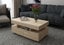 Coffee Table 4-Drawer Side Cabinet with Storage Shelf Oak Carousel 2