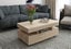 Coffee Table 4-Drawer Side Cabinet with Storage Shelf Oak Carousel 3