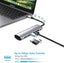 Usb C Hub Macbook Pro Adapter 8 In 1 Portable Aluminum Usb C Dongle With Usb C Carousel 2