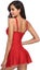 Women's Crossover Ruched Skirt One Piece Swimdress Stylish Bathing Suit For Th Carousel 4