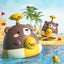 Water Spray Bath Toy duck Tumblers Design Babies Bathtub Toys Spray Bathing Tub Carousel 3