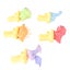 small dinosaur water toys water fighting play toys 5 Pcs Small Dinosaur Water Carousel 4