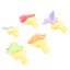 small dinosaur water toys water fighting play toys 5 Pcs Small Dinosaur Water Carousel 7