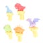small dinosaur water toys water fighting play toys 5 Pcs Small Dinosaur Water Carousel 18